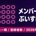 ぶいすぽっ！メンバー一覧｜全32名のデビュー順と登録者数【2026年最新】